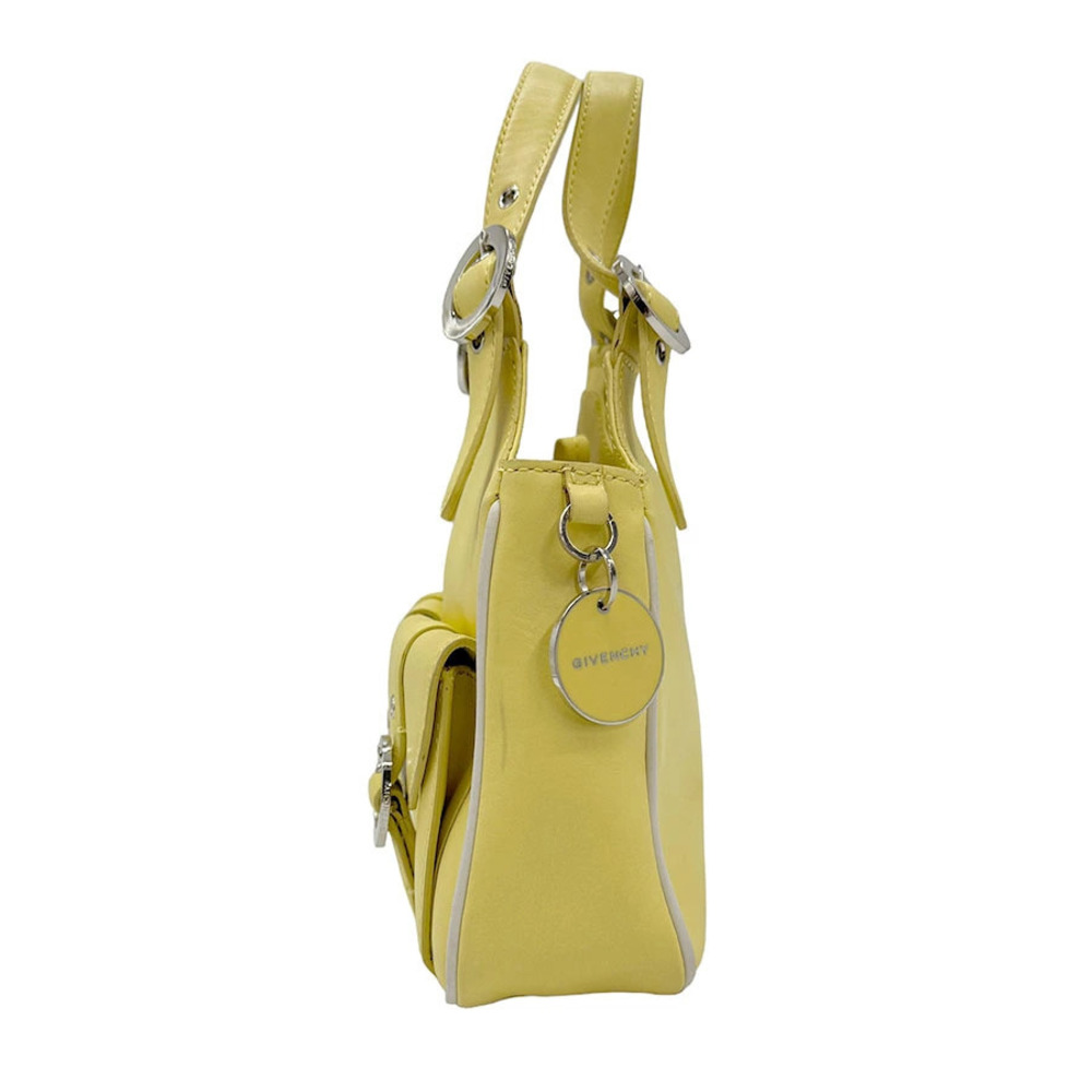 Givenchy yellow handbag leather silver
